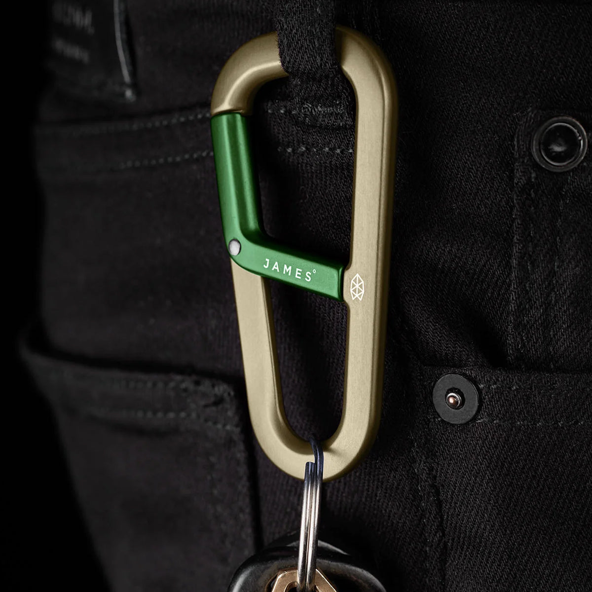 THE HARDIN CARABINER - TUMBLEWEED / DARK GREEN