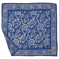 HAND DYED BATIK BANDANA - BLUE TENDRIL