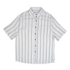 Katin USA Alan white short-sleeve shirt with black stripes on a white background