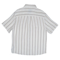 Katin USA Alan white short-sleeve shirt with black stripes on a white background