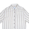 Katin USA Alan white short-sleeve shirt with black stripes on a white background