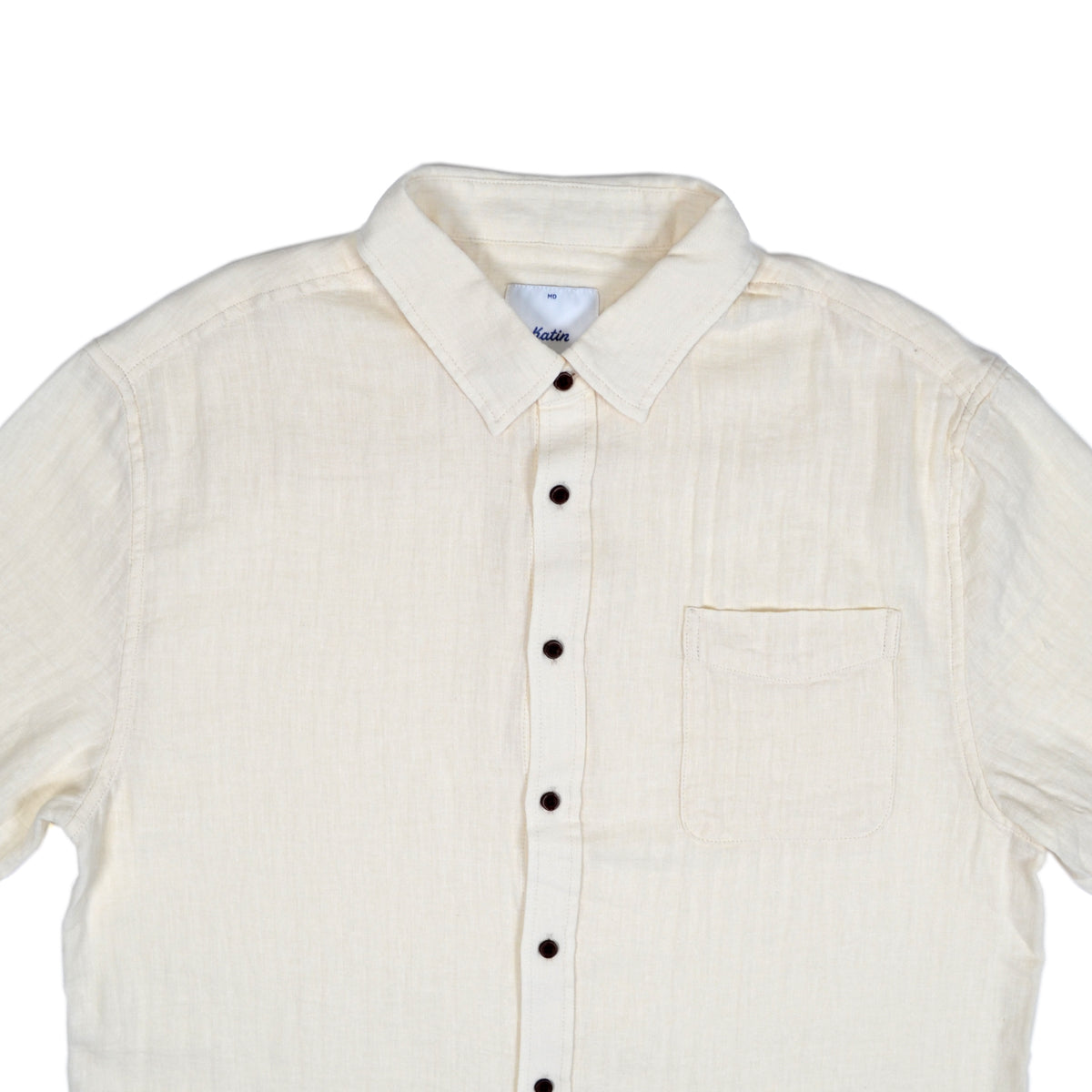Katin USA Alan white short-sleeve shirt on a white background