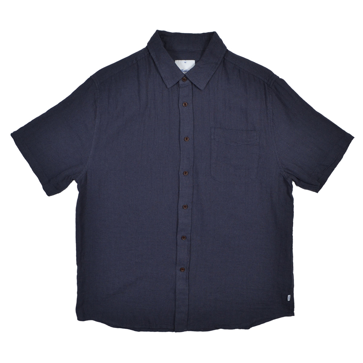 ALAN SOLID SHIRT - WASHED BLUE