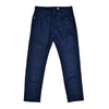 Pair of Levi's blue jeans on a white background