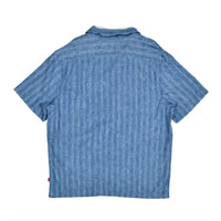 SUNSET NO POCKET CAMP SHIRT - FELIX INDIGO DOBBY