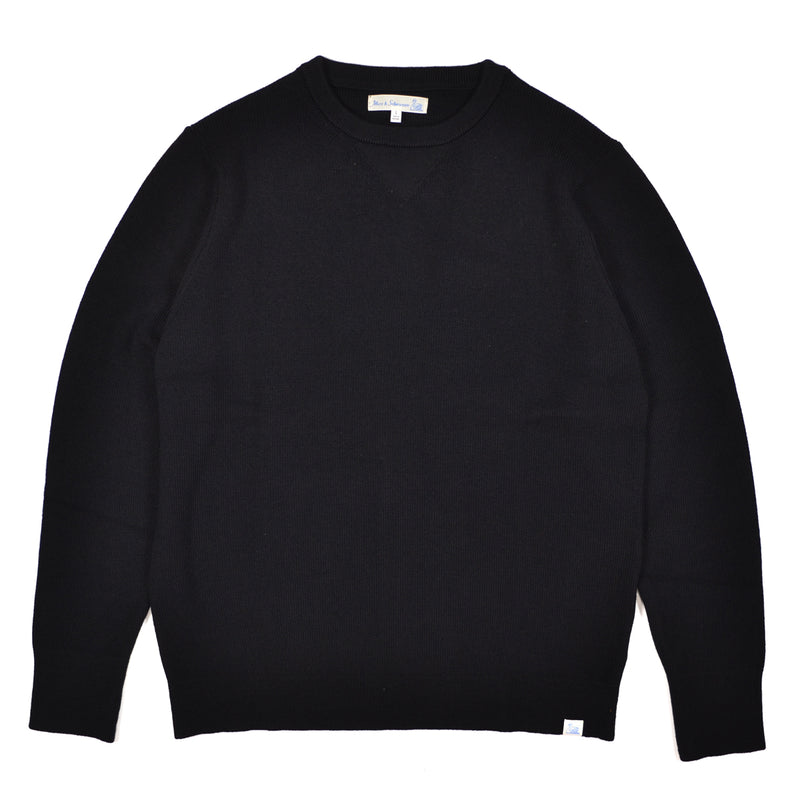 Black sweater on a white background