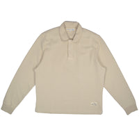 Beige long-sleeve shirt on a white background