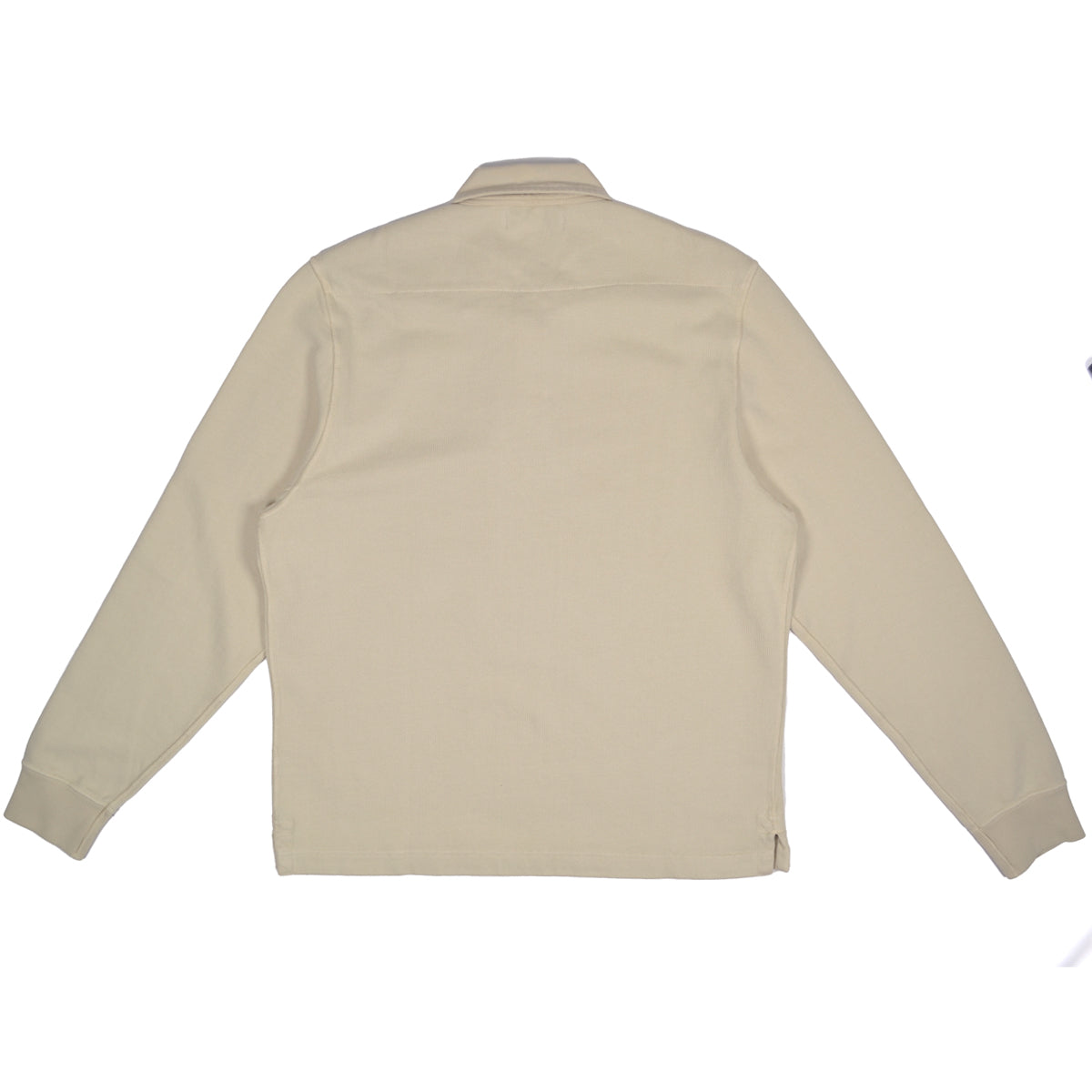 Beige long-sleeve shirt on a white background