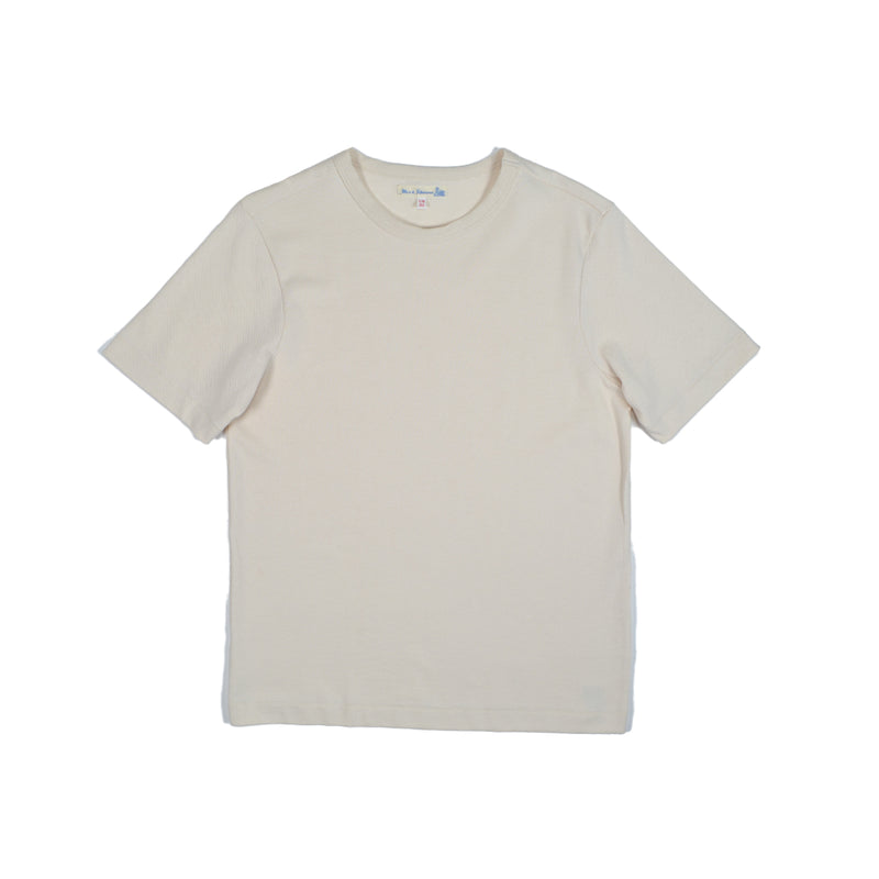 MERZ B SCHWANEN LOOPWHEELED PIKEE T-SHIRT - NATURE
