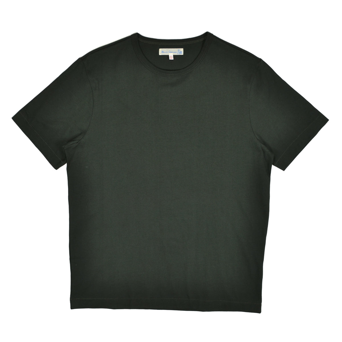 Forest green tee on white background