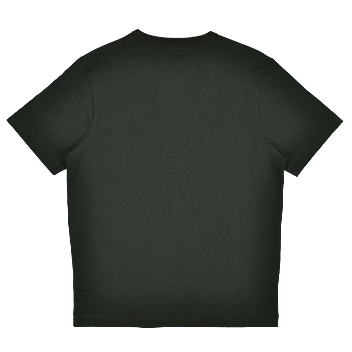 Forest green tee on white background