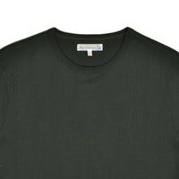 Forest green tee on white background