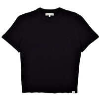 SUPPLE AUTHENTIC JERSEY COTTON T-SHIRT - DEEP BLACK