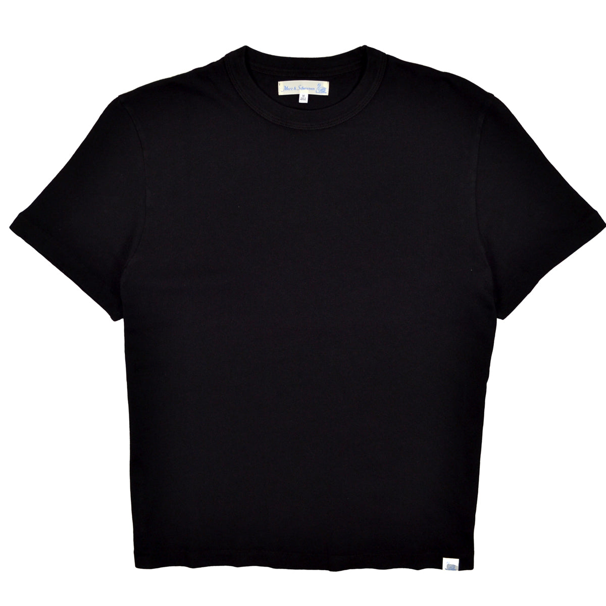 SUPPLE AUTHENTIC JERSEY COTTON T-SHIRT - DEEP BLACK
