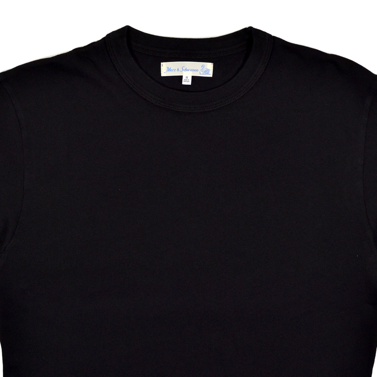 SUPPLE AUTHENTIC JERSEY COTTON T-SHIRT - DEEP BLACK