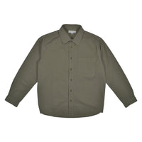 HERRINGBONE L/S SHIRT - 40 ARMY