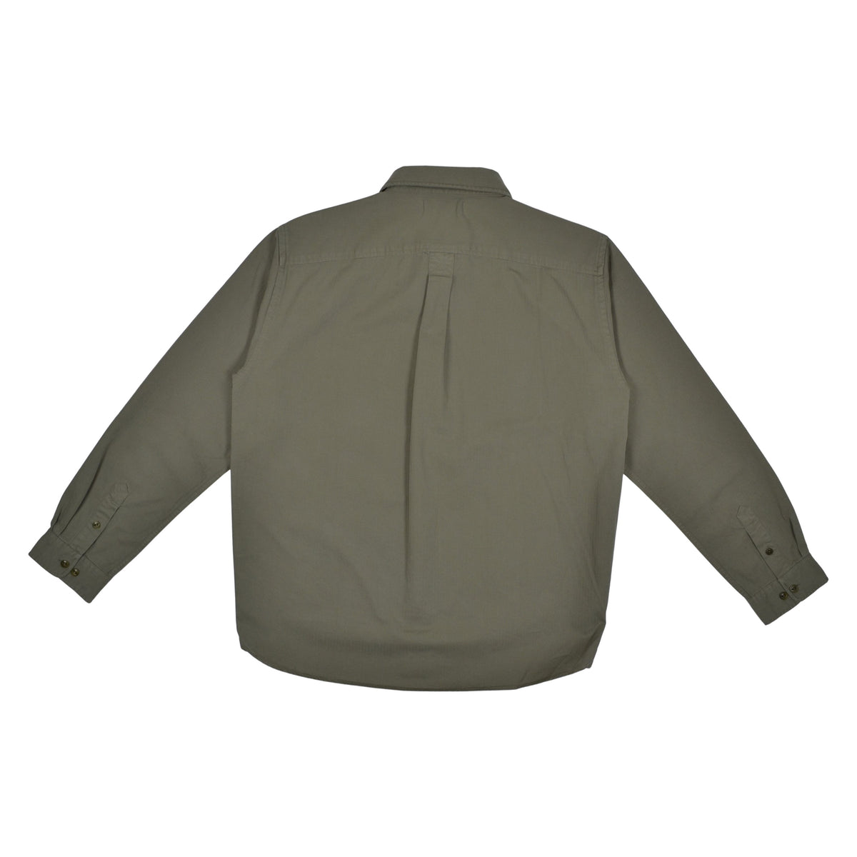 HERRINGBONE L/S SHIRT - 40 ARMY