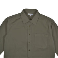 HERRINGBONE L/S SHIRT - 40 ARMY