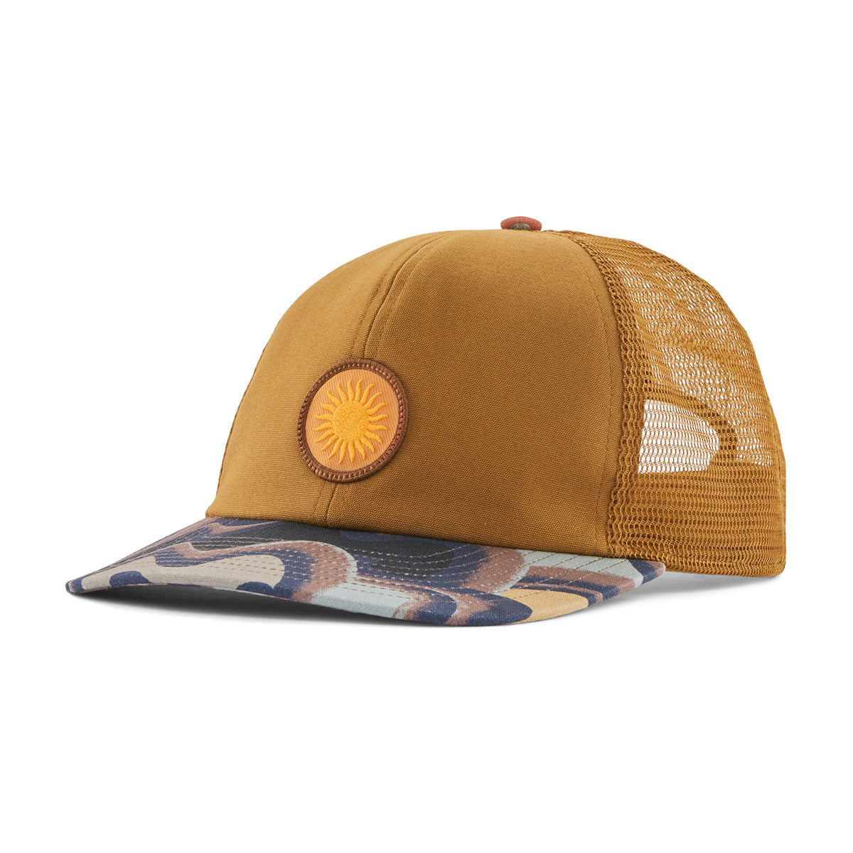 PATAGONIA RELAXED TRUCKER HAT - SPIRITED SUN: RAPTOR BROWN