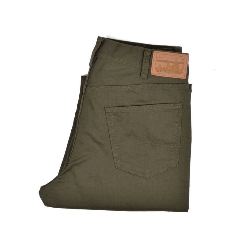 PATAGONIA TWILL TRAVELER 5-POCKET PANTS - BASIN GREEN