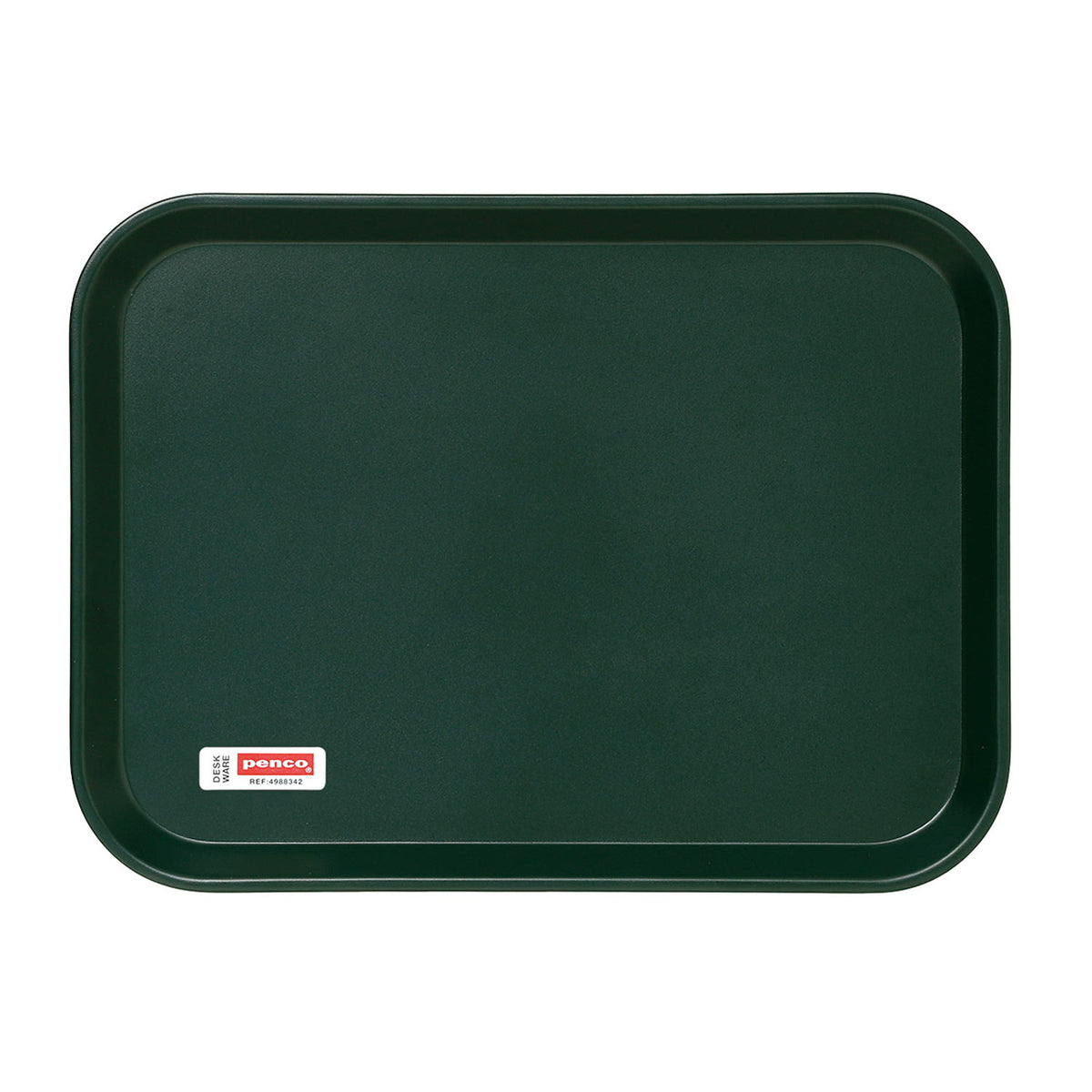 MELAMINE TRAY MEDIUM - DARK GREEN