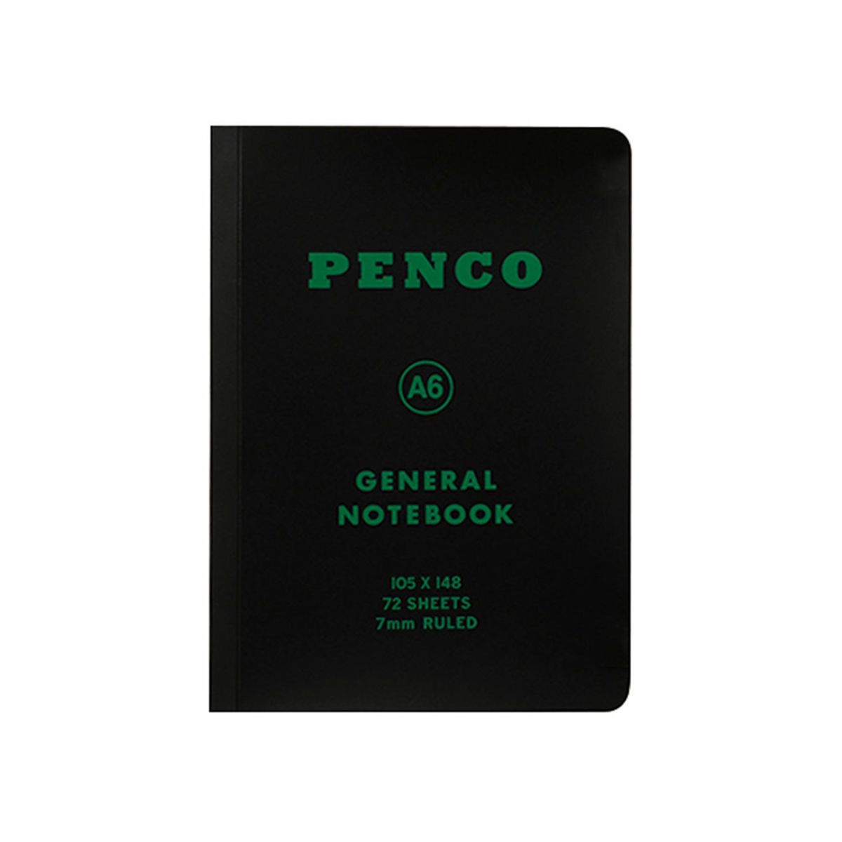 SOFT PP NOTEBOOK RULED / A6 - BLACK