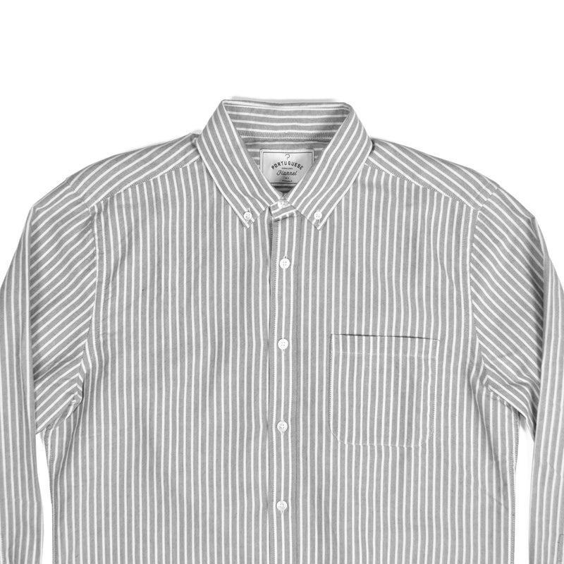 PORTUGUESE FLANNEL BELAVISTA L/S SHIRT - STRIPE BLACK