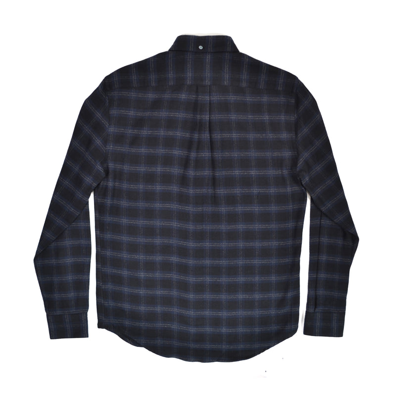 PORTUGUESE FLANNEL CACHAL L/S - BLACK