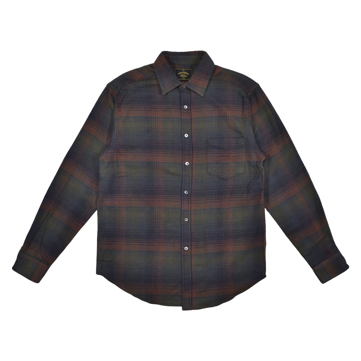 OLD PINE L/S - BROWN NAVY HUNTER GREEN