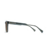 Sunglasses with brown lenses and gray frames on a white background