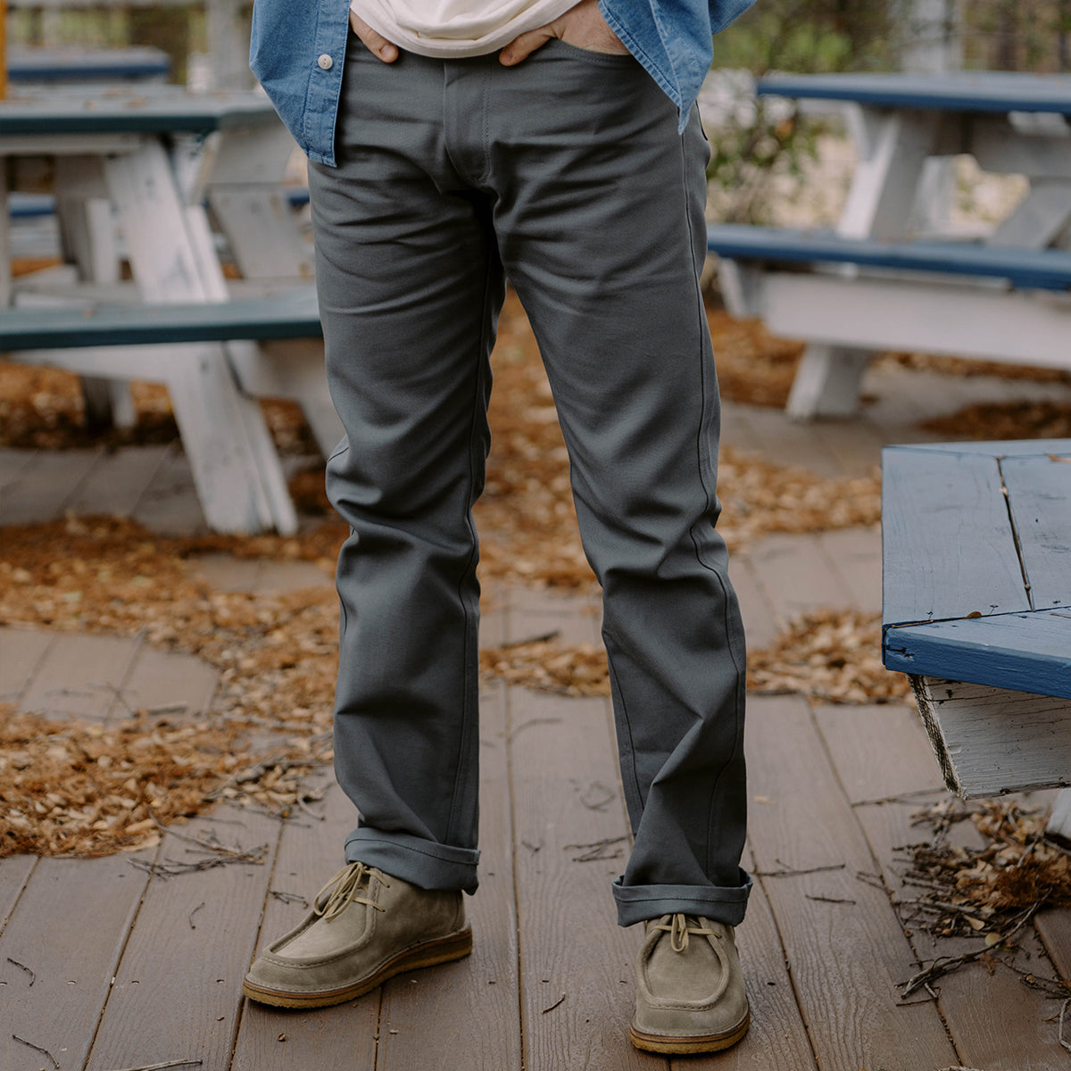 10OZ CANVAS WORK PANT - STEEL GREY – Reserve Supply Company