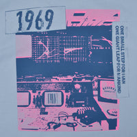 SPACE CITY TEE - POWDER / NAVY / FUSCIA