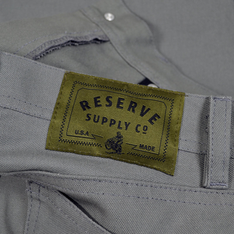 10OZ CANVAS WORK PANT - STEEL GREY