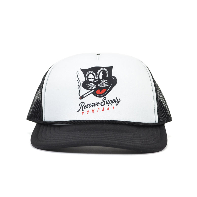 RESERVE SUPPLY COMPANY TRUCKER HAT - LUCKY CAT