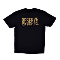 BOLT PATCH TEE - BLACK & GOLD