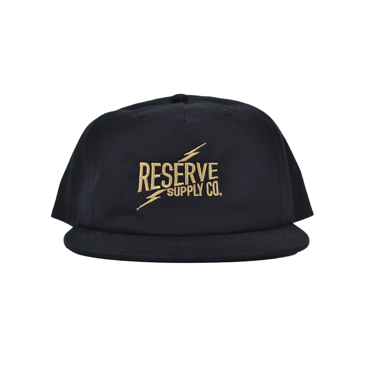 RESERVE SUPPLY COMPANY BOLT PATCH SURF CAP - BLACK