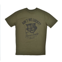 RESERVE SUPPLY COMPANY LUCKY CAT TONAL TEE - ARMY