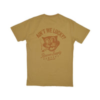LUCKY CAT TONAL TEE - MUSTARD
