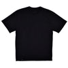 Black t-shirt on a white background