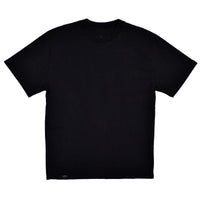 Black t-shirt on a white background