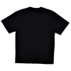 Black t-shirt on a white background