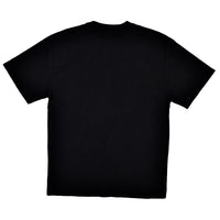 Black t-shirt on a white background