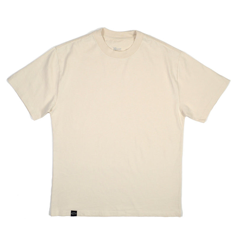 Beige t-shirt on a white background