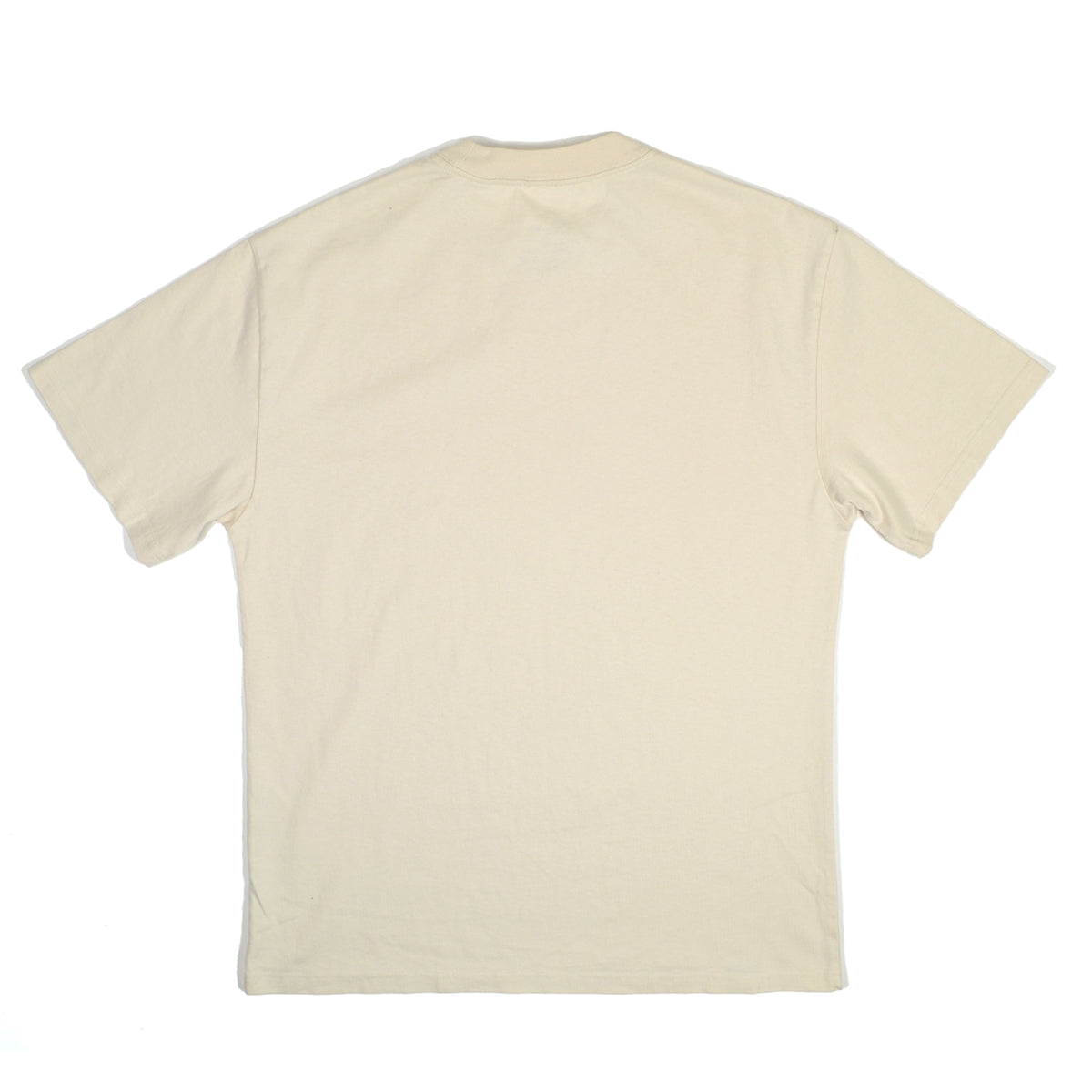 Beige t-shirt on a white background