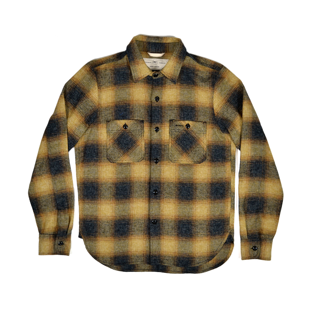 ROGUE TERRITORY BM FLANNEL SHIRT - GOLD OMBRE PLAID – Reserve Supply Company