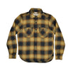 ROGUE TERRITORY BM FLANNEL SHIRT - GOLD OMBRE PLAID