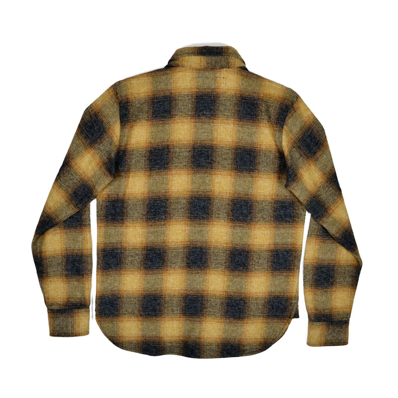 ROGUE TERRITORY BM FLANNEL SHIRT - GOLD OMBRE PLAID