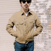 ROGUE TERRITORY LINED CRUISER WAXED JACKET - TAN