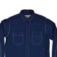 ROGUE TERRITORY WORK SHIRT - OVERDYED BLUE