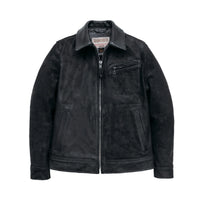 371 SUEDE UNLINED STEERHIDE DELIVERY JACKET - BLACK